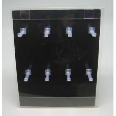 FREE STANDING PERSPEX 8 PEG DISPLAY STAND